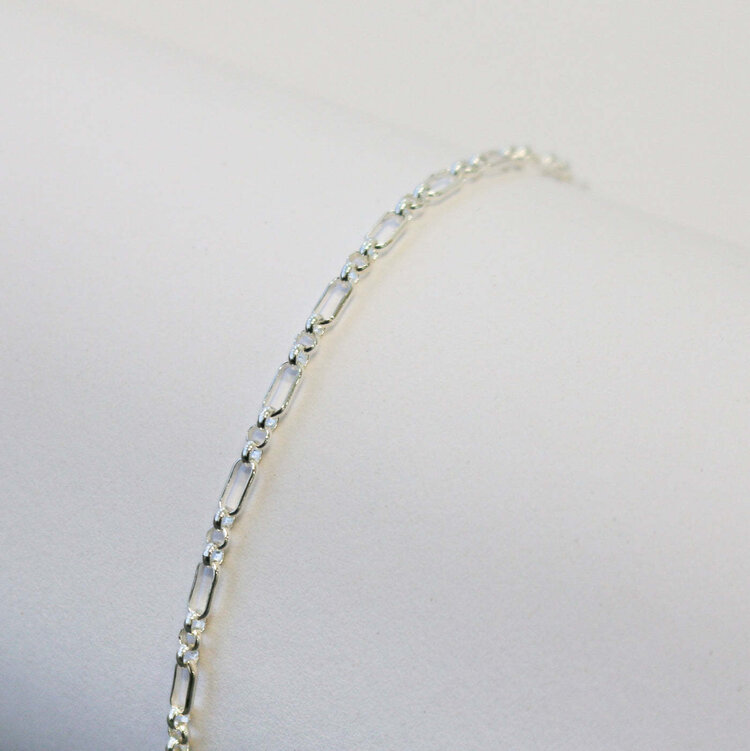 SUNSTONE (Y) 925 LINK CHAIN “BEATRICE” STYLE LINK PRICE PER INCH