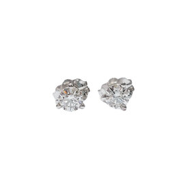 (Y) 14K .20CT SI1 G MARTINI DIAMOND STUD EARRINGS