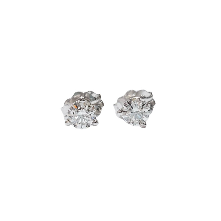 (Y) 14K .20CT SI1 G MARTINI DIAMOND STUD EARRINGS