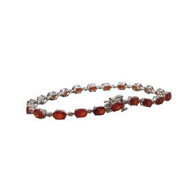 (Y) 925 ORANGE GARNET BRACELET