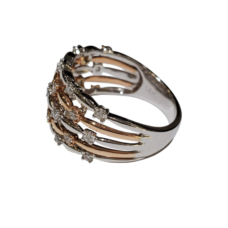 (B) 14K .50TDW SI HI PRIMA NY