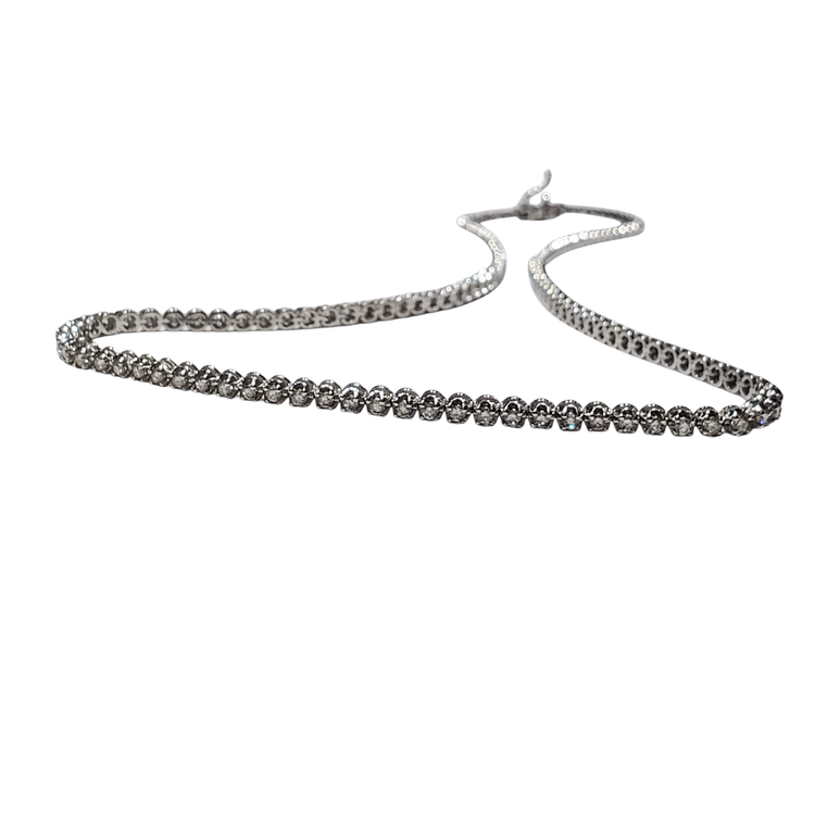 Gemdek M(R) 14K 2.98CT DIAMOND TENNIS NECKLACE