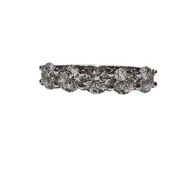 DS DESIGN (R) 14K 2.58CT VS E/F LAB GROWN DIAMOND FIVE DIAMOND RING
