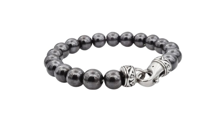 Blackjack (Y) GENUINE HEMATITE BRACELET