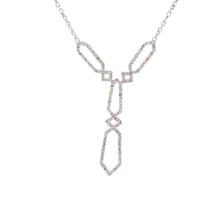(R) 925 .15CT DROP FASHION NECKLACE