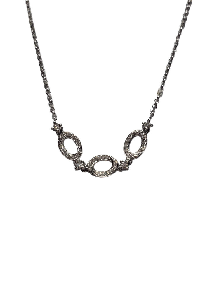 Gordon Brothers Company (B) 18KW .12CT FASH NECKLACE