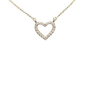 Daniels Jewels Art (R) 14KY .20CT TDW HEART NECKLACE