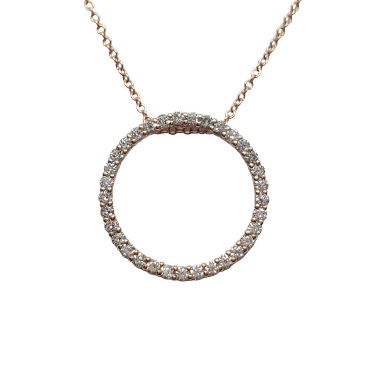 FJ Kashi M(R) 14K RG .50TDW ETERNITY CIRCLE 33 STONES