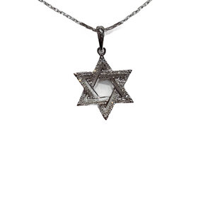 Daniels Jewels Art (R) 14K .15CT STAR OF DAVID NECKLACE