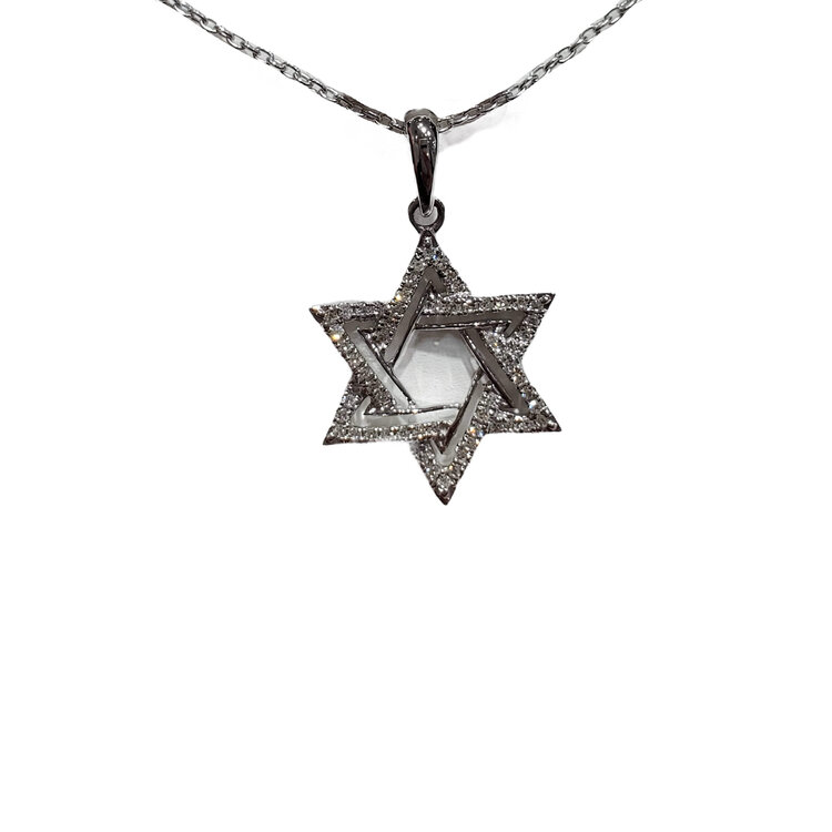Daniels Jewels Art (R) 14K .15CT STAR OF DAVID NECKLACE
