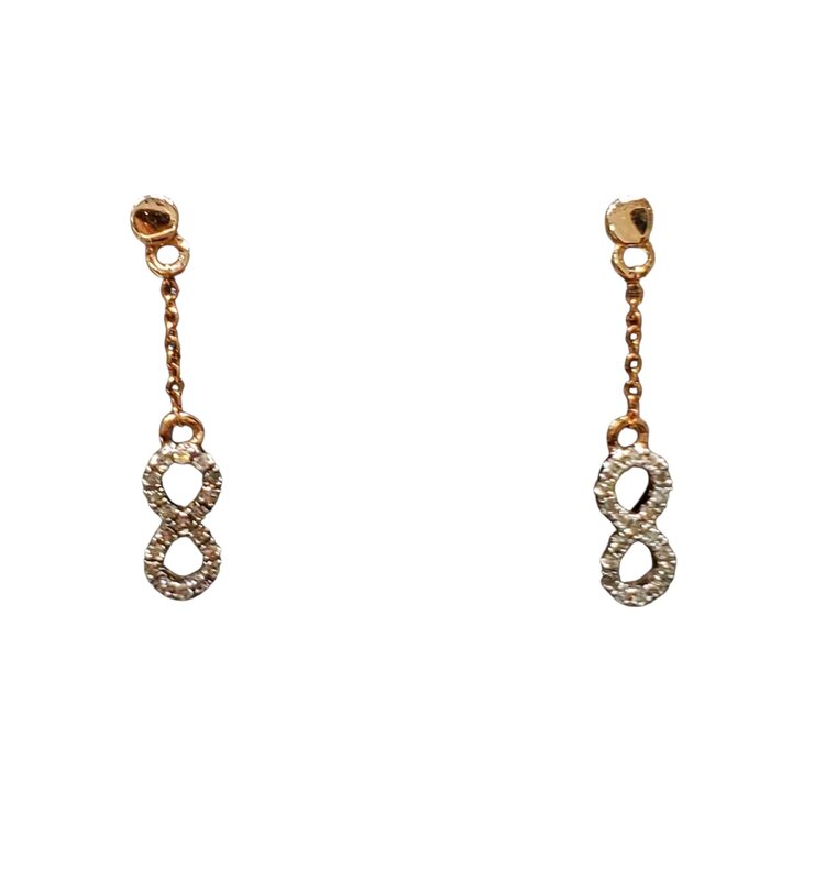 Daniels Jewels Art (R) 14K .13CT INF DANGLE