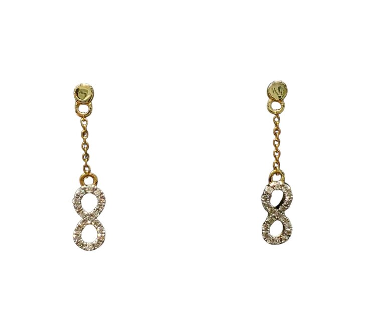 Daniels Jewels Art (R) 14K .13CT INF DANGLE