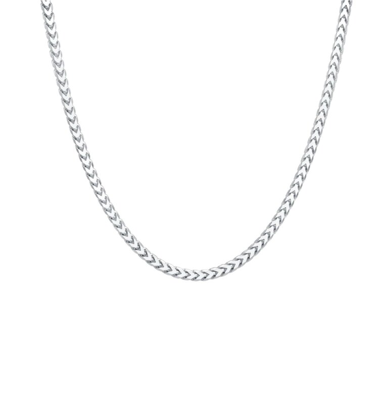 Blackjack (Z) 925 ROUND FRANCO CHAIN 24INCH 26.6GRAMS