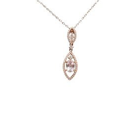 (B)14K .50CT MORG .18TDW