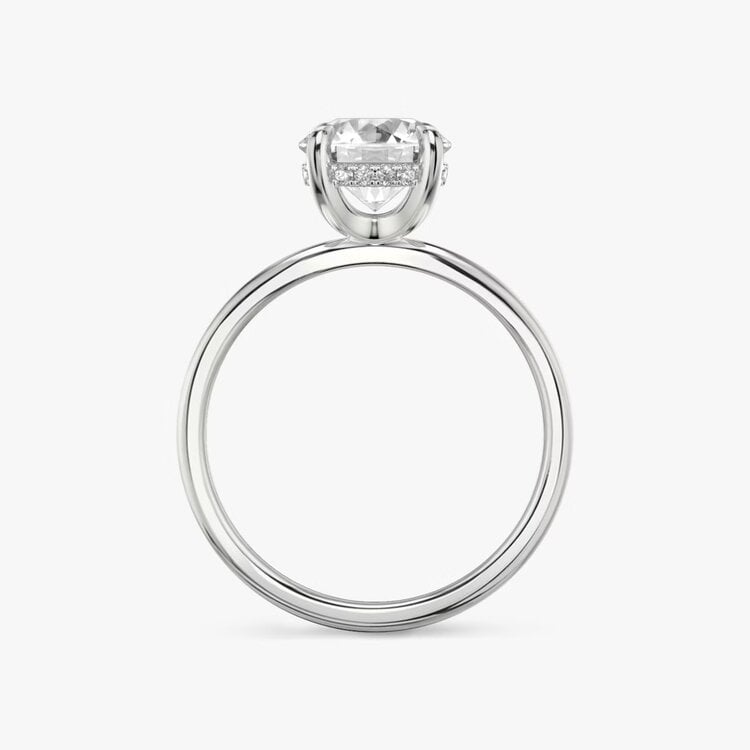 DS DESIGN (Z) 14K 1.62CT LAB .10MTG WHITE GOLD RING LAB GROWN CENTER ROUND DIAMOND VS2 D IGI CERT# LG712587355, HIDDEN HALO