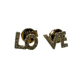 KALLATI (R) 14KY .09CT LOVE STUD EARRINGS