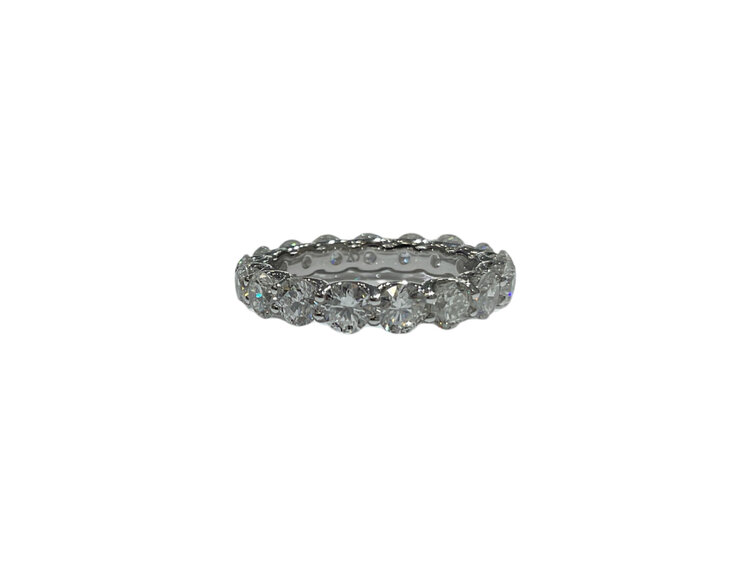 Aarush M(R) 14K 4.02CT LAB VS E/F SEVENTEEN LG DIAMOND ETERNITY BAND