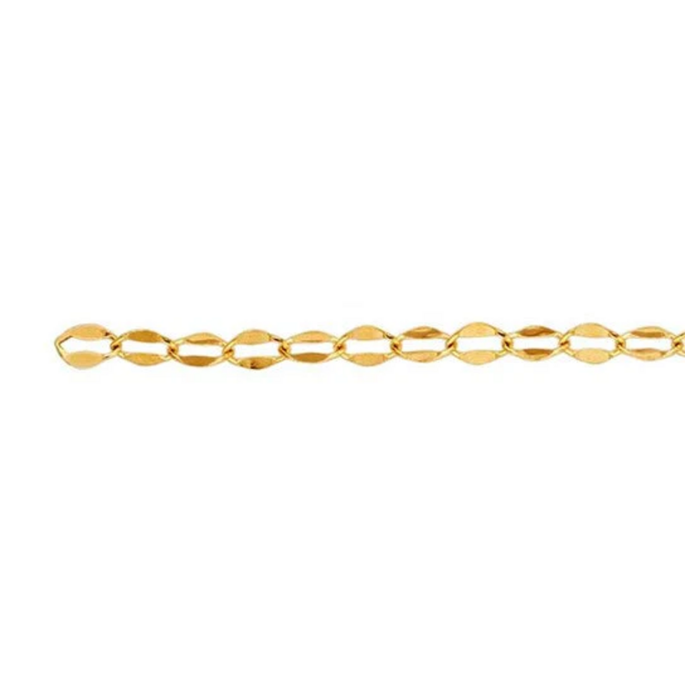 SUNSTONE (Y) 14K YELLOW GOLD “ROBYN” LINK DESIGN PRICE PER INCH
