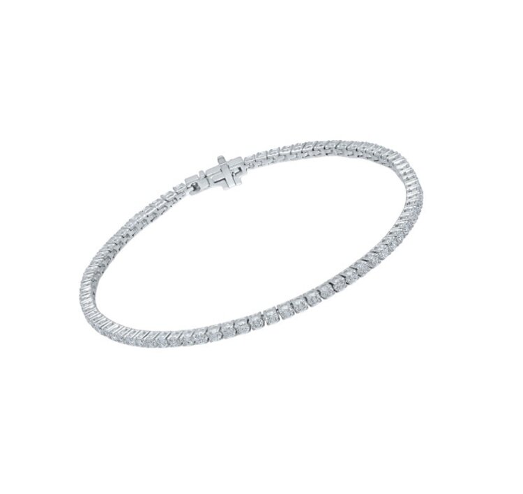 (R) 14K 3.97CT VS E/F LAB GROWN DIAMOND TENNIS BRACELET