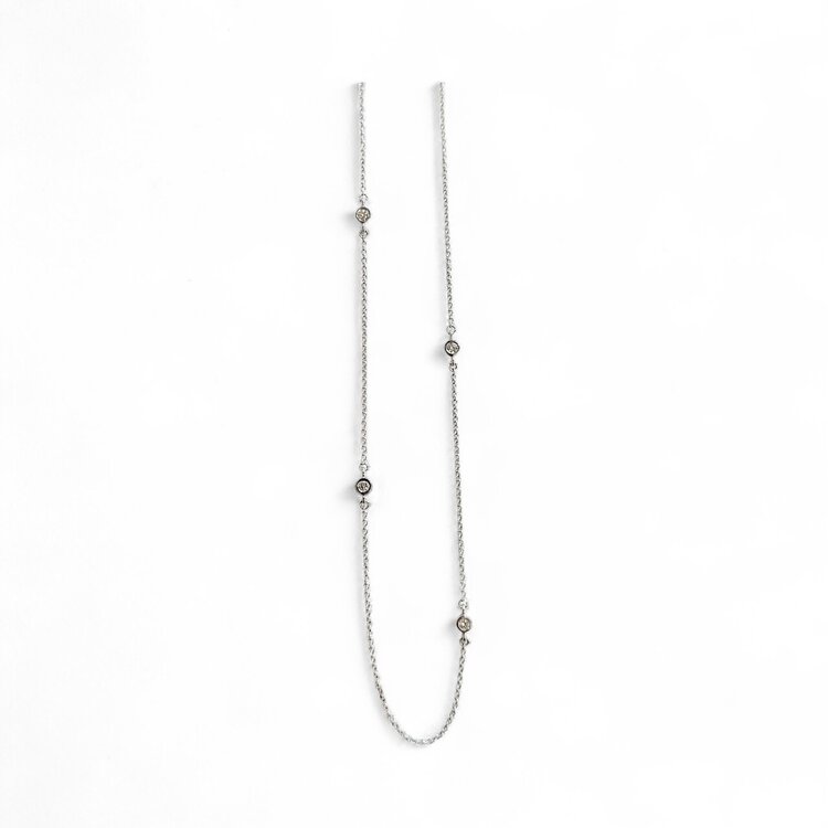 (Z)14K .12CT LAB DIAMOND NECKLACE