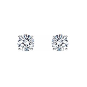 DS DESIGN (Y) 14K 1.50CT LAB GROWN DIAMOND FOUR PRONG STUD EARRINGS