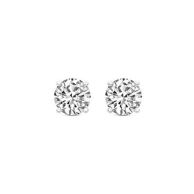 DS DESIGN (Y) 14K 1.10CT LAB GROWN DIAMOND FOUR PRONG STUD EARRINGS