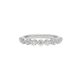 Gordon Brothers Company (Z) 18K .80CT VS1 F BAND WHITE GOLD 9 ROUND DIAMONDS