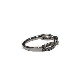 M(Y) 14K .55CT DIAMOND INFINITY TWIST RING
