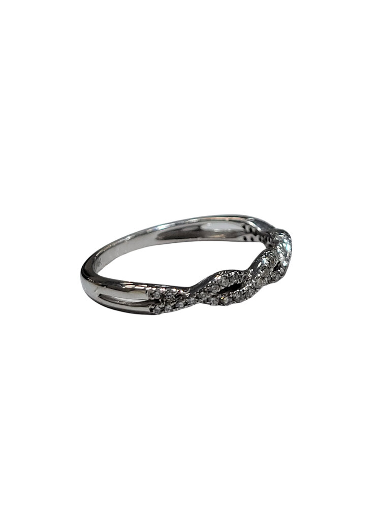 M(Y) 14K .20CT INFINITY TWIST BAND