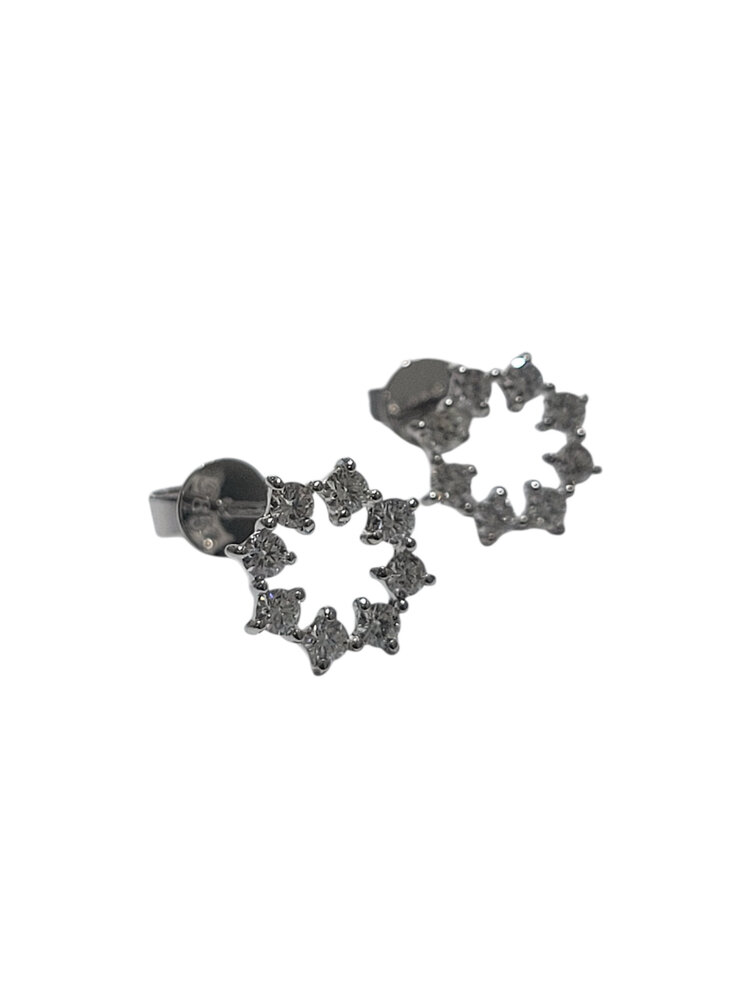 M(Y) 14K .55CT DECORATIVE STUD EARRINGS