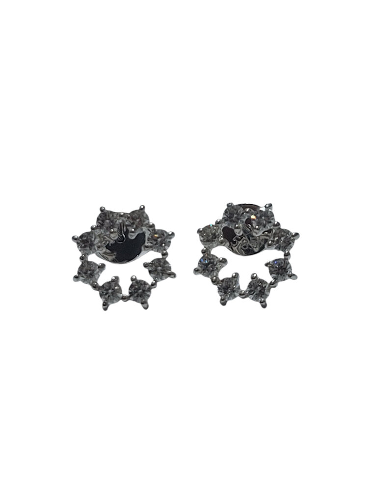M(Y) 14K .55CT DECORATIVE STUD EARRINGS