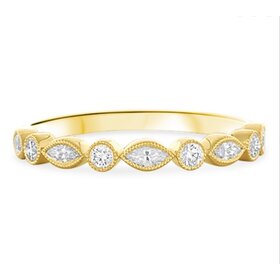 PRIMA NEW YORK (B) 14KY .11 RB .23 MQ TDW DECORATIVE BAND