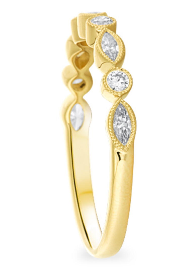 PRIMA NEW YORK (B) 14KY .11 RB .23 MQ TDW DECORATIVE BAND