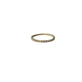 GBC (Z) 14KY .24CT STRAIGHT LINE SEVENTEEN ROUND DIAMOND BAND