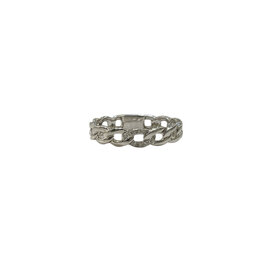 GBC (Z) 14K .03CT CUBAN LINK DIAMOND ACCENTED FASHION RING