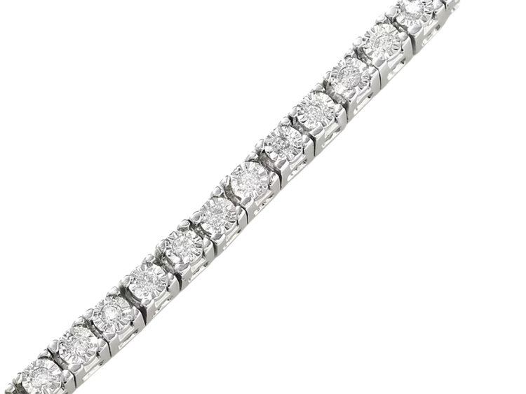 Gordon Brothers Company (Z) 925 4.00CT LAB GROWN DIAMOND TENNIS BRACELET