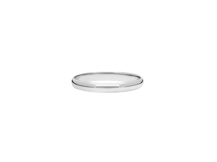 (Y) 14K 3MM ROUNDED HIGH POLISHED PLAIN BAND  2.1GRAMS