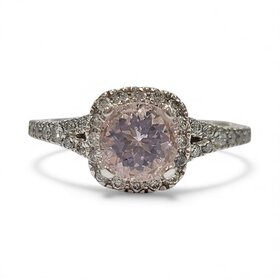 (B) 14K .90CT MORG .33TDW