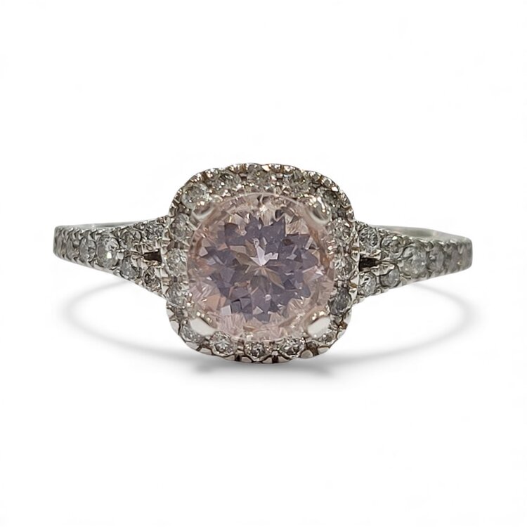 (B) 14K .90CT MORG .33TDW