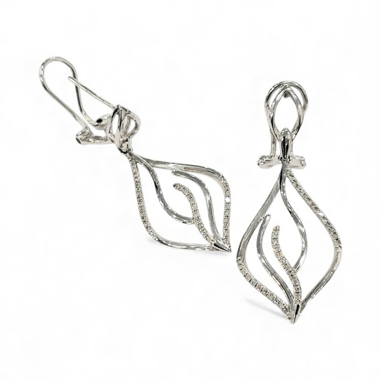 (B) 14K .30TDW DANGLES