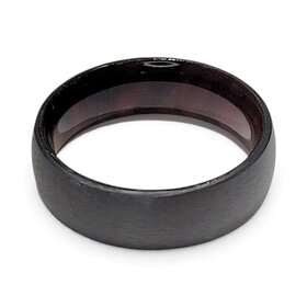 (B) ZIRCOINIUM & COCOBOLO WOOD BAND 7MM WIDE