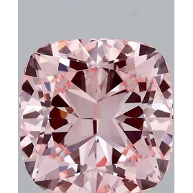 Aarush (Y) 3.04CU LAB PK VS1 , LAB GROWN DIAMOND, PINK CUSHION , IGI CERTIFIED #LG722517555