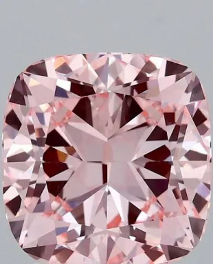Aarush (Y) 3.04CU LAB PK VS1 , LAB GROWN DIAMOND, PINK CUSHION , IGI CERTIFIED #LG722517555