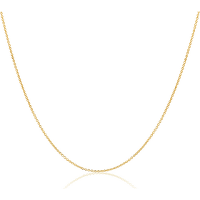 (Y) 14K 18’’ CABLE CHAIN IN YELLOW GOLD 1.3 GRAMS, LOBSTER CLASP