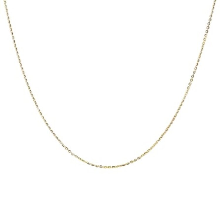 (Y) 14K 18’’ CABLE CHAIN IN YELLOW GOLD 2.6 GRAMS, LOBSTER CLASP