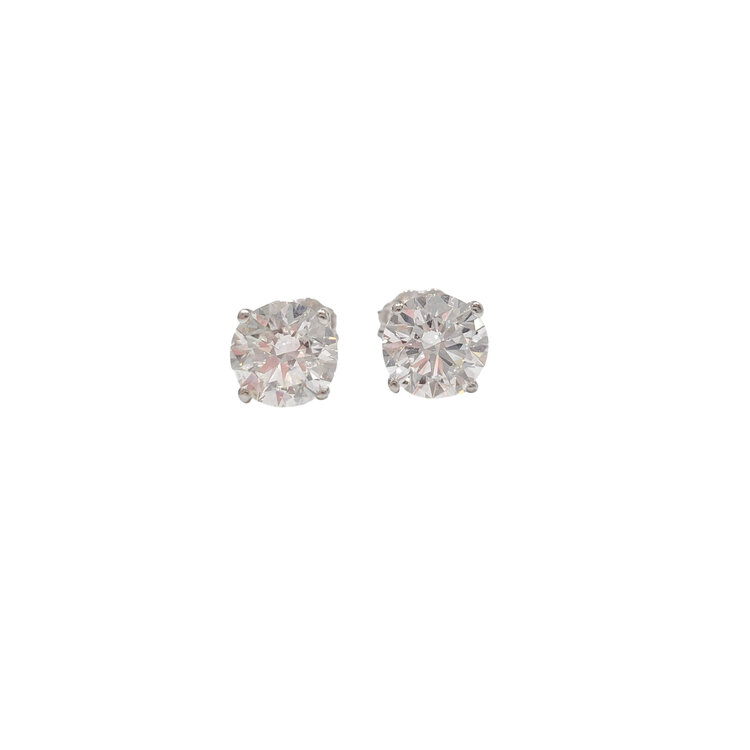 DS DESIGN (Y) 14K 2.00CT LG DIAMOND STUDS FOUR PRONG