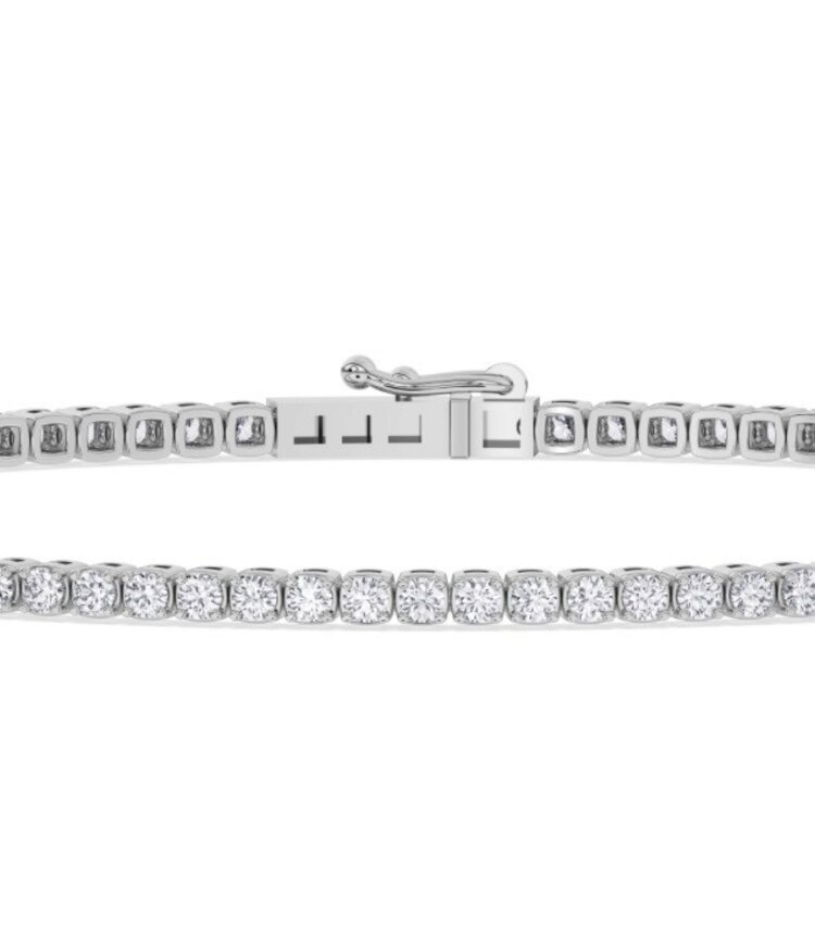Aarush M(Y) 14KW 3.20 CTW LAB GROWN DIAMOND TENNIS BRACELET IGI 42J9795225