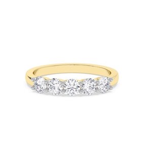Aarush M(Y) 14KY 3.00CT FIVE LAB GROWN DIAMOND RING