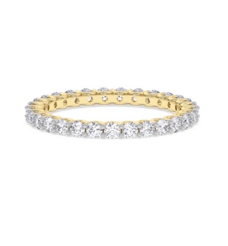 M(Y) 14KY 3.20CT VS E/F LAB GROWN NINETEEN DIAMOND ETERNITY BAND IGI 42J9787225
