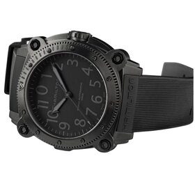 Hamilton HAMILTON KHAKI NAVY BELOWZERO 1000M AUTO / Reference H78505330 / Caliber ETA 2826-2 / Collection Khaki Navy /Movement Automatic/Case size 46MM/Thickness 16.7MM/Dial Color Black/Case Material Stainless Steel/Crystal Sapphire/42 hr pwr